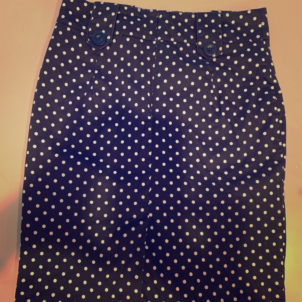 Forever 21 black and white polka dot pencil skirt